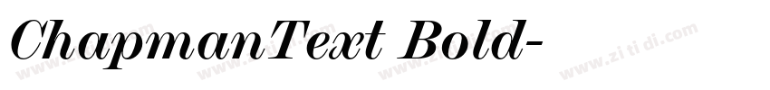ChapmanText Bold字体转换 ChapmanText Bold字体转换